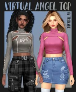 Virtual Angel Top Sims 4 CC