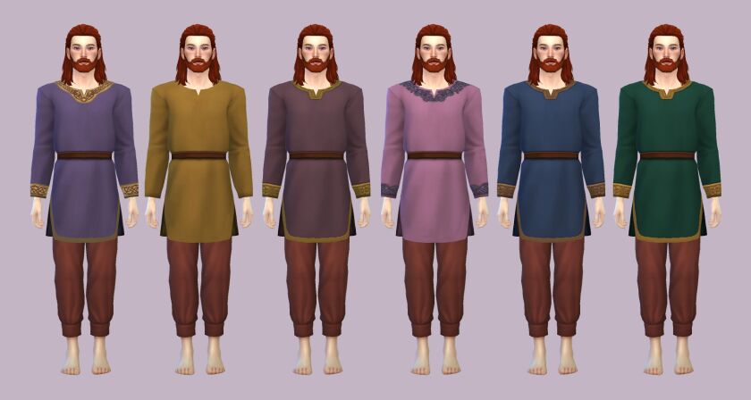 Vroshii Viking Tunic Recolor Sims 4 CC