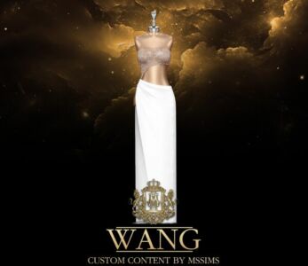 Wang Gown by Mssims4 Sims 4 CC