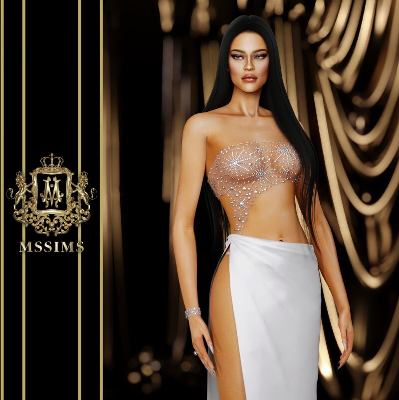 sims 4 cc wang gown by mssims4 4