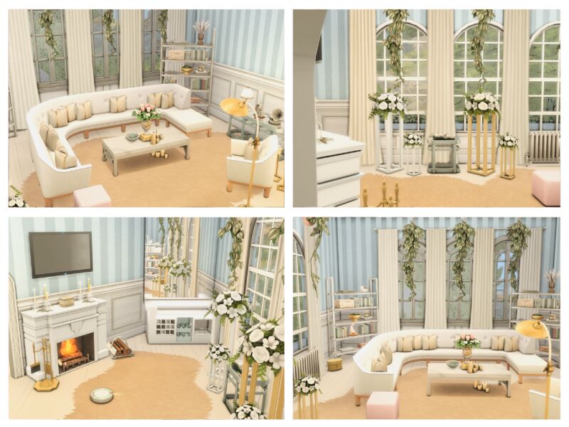 sims 4 cc white mirage home 4