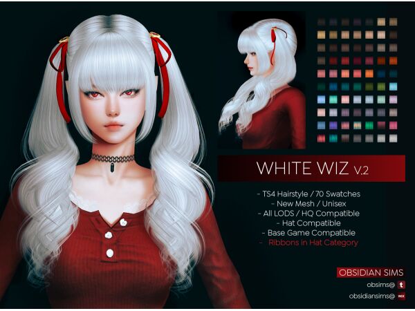 sims 4 cc white wiz hairstyle v 1 by obsims 3