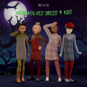 Kids Werewolves Sundress Sims 4 CC