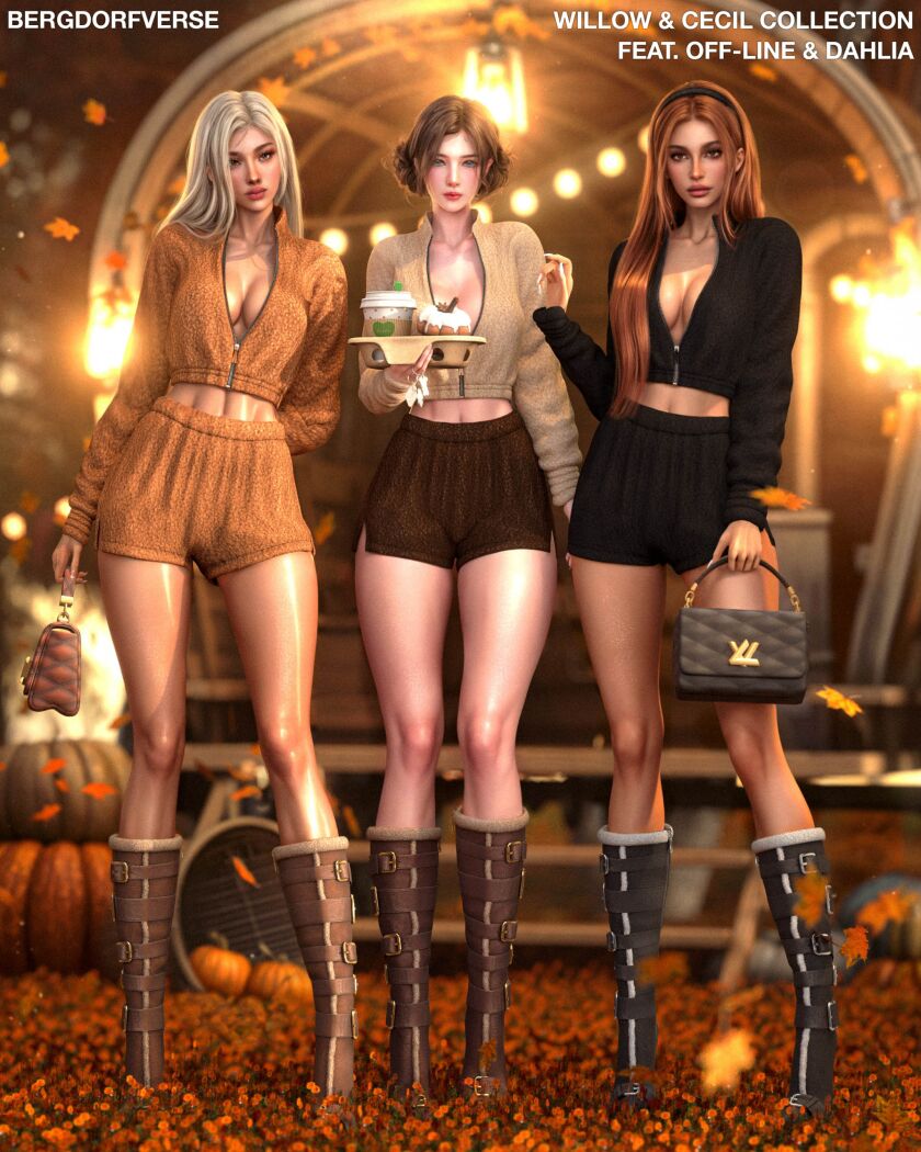 Willow & Cecil Collection Featuring Off-Line & Dahlia Sims 4 CC