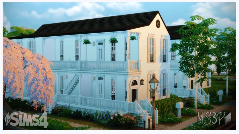 sims 4 cc willow creek colonial quarter by moresimsproductions 2