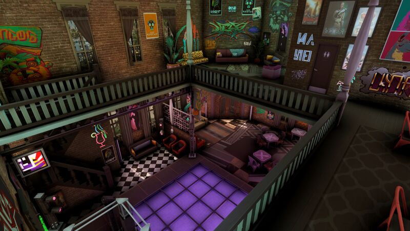 sims 4 cc willow creek renovation part 3 night club by plumbobkingdom 6