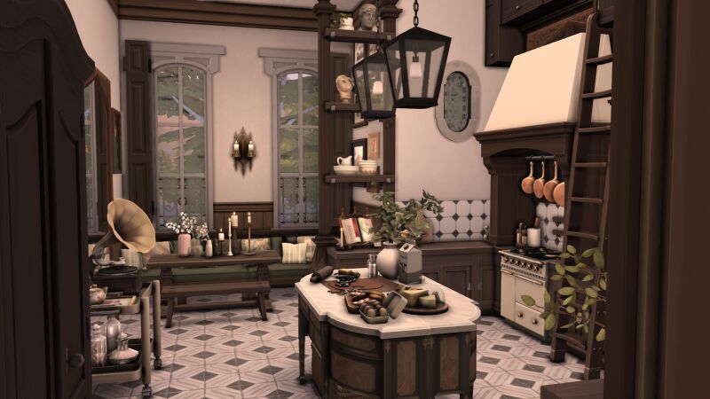 sims 4 cc willowbrook kitchen by baelaisa 2