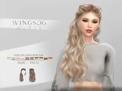 Fluffy Short Hair by Wingssims Sims 4 CC