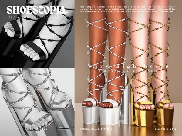 Wire High Heels Sims 4 CC