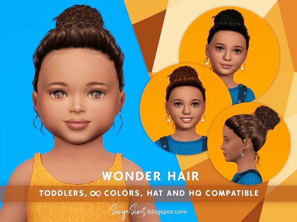 Adorable Afro Hairstyles for Toddlers Sims 4 CC