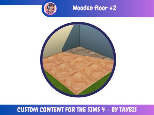 Stylish Wooden Floor Design Sims 4 CC