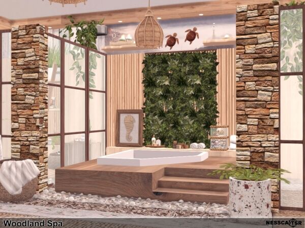 Woodland Spa Sims 4 CC