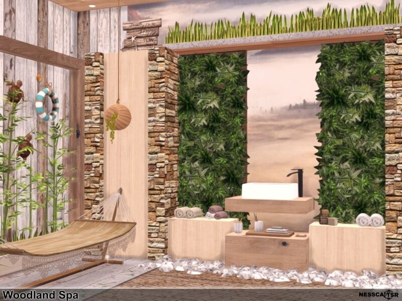 sims 4 cc woodland spa 2