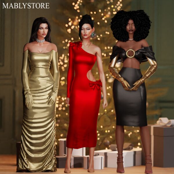 Xmas Fashion by Mably Sims 4 CC