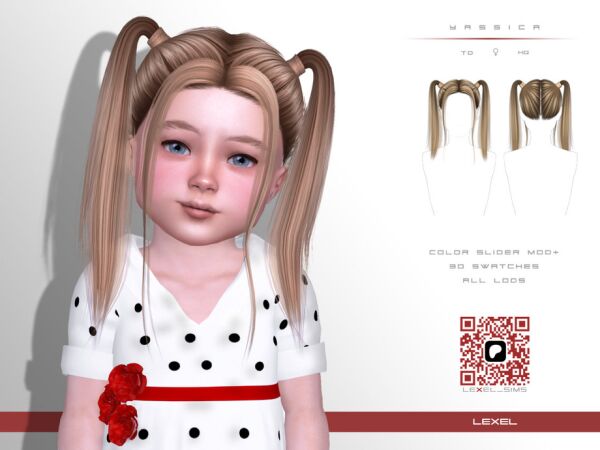 Yassica – Adorable Toddler Hairstyle Sims 4 CC