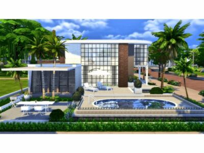 Ysumal Modern Villa Sims 4 CC