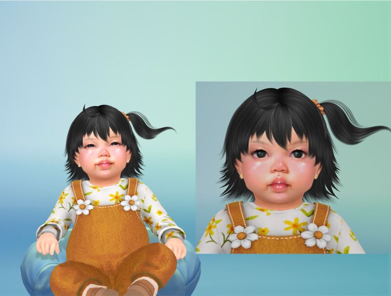 sims 4 cc zao fujimaru ristuka hair conversion by yourjinworld 2