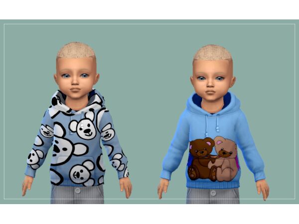 Adorable Toddler Sweatshirt Collection Sims 4 CC