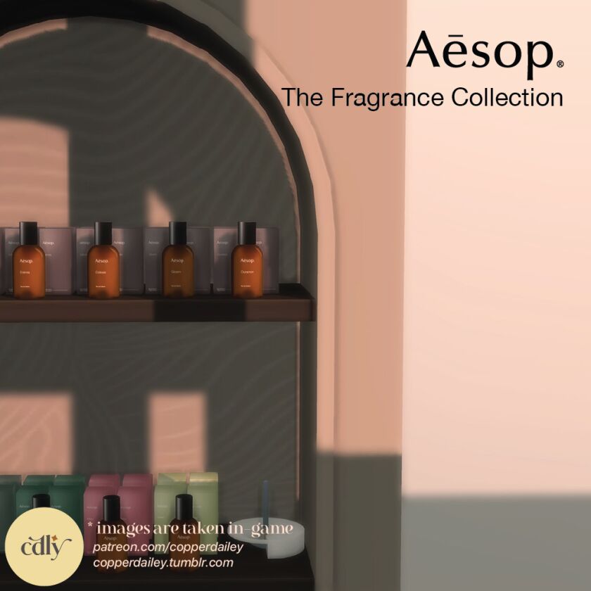 sims 4 cc aesop the fragrance collection 2