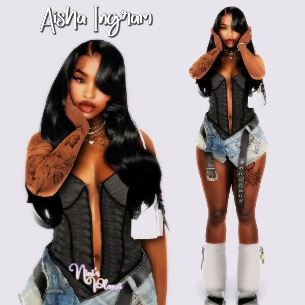 Aisha Ingram By Nini’s Planet Sims 4 CC