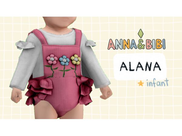 Alana Infant Doll by Anna & Bibi Sims 4 CC