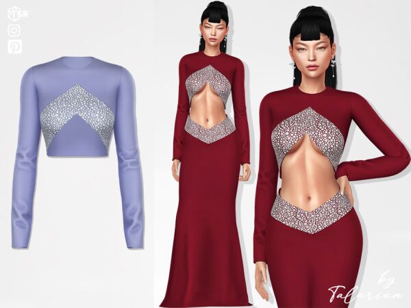 Alicia Top by Talarian Sims 4 CC