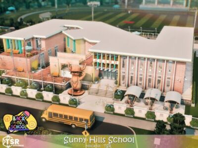 Back To School – Sunny Hills School Sims 4 CC