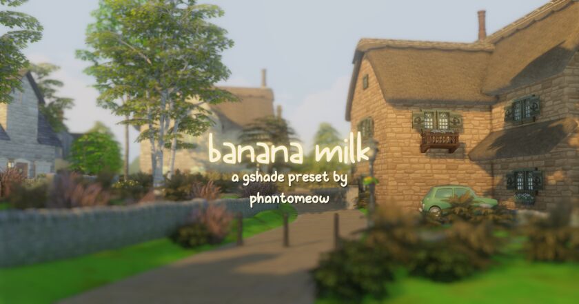 Banana Milk Gshade Preset for a Soft Vibe Sims 4 CC