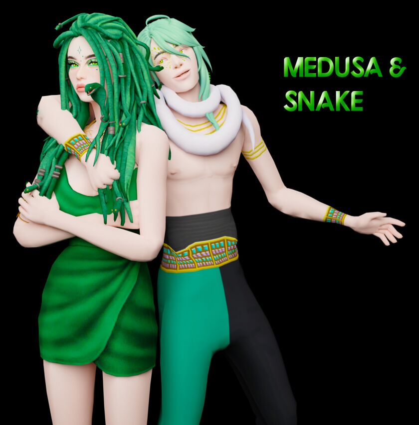 sims 4 cc battlepass snake 3