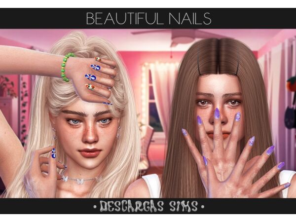 Stunning Nail Designs for All Ages Sims 4 CC