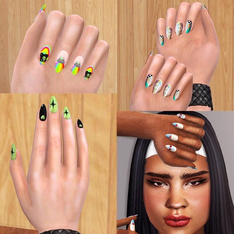 sims 4 cc beautiful nails 2