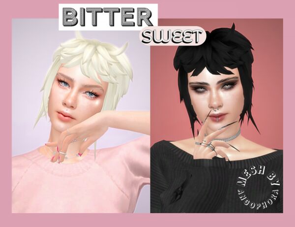 Bittersweet Female Hairstyle Sims 4 CC