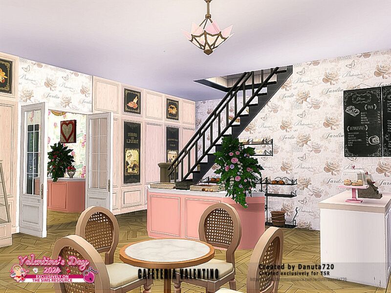 sims 4 cc cafetteria valentino by danuta720 4