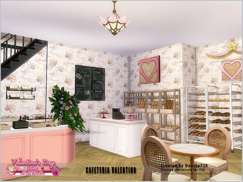 sims 4 cc cafetteria valentino by danuta720 5