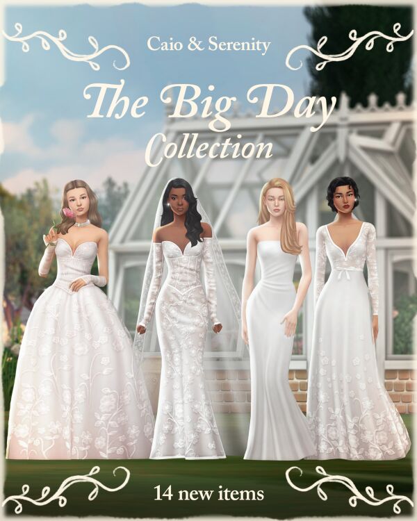 Caio X Serenity – The BIG DAY Collection Sims 4 CC