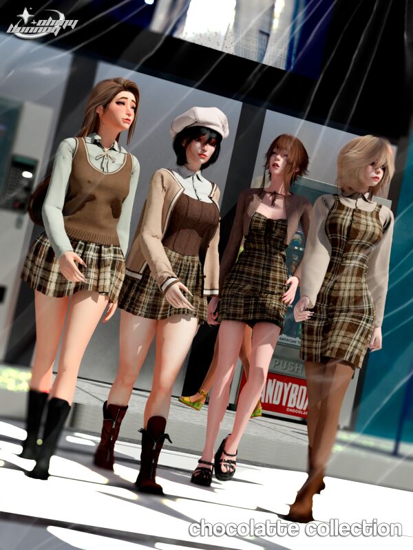 Chocolatte Collection Sims 4 CC