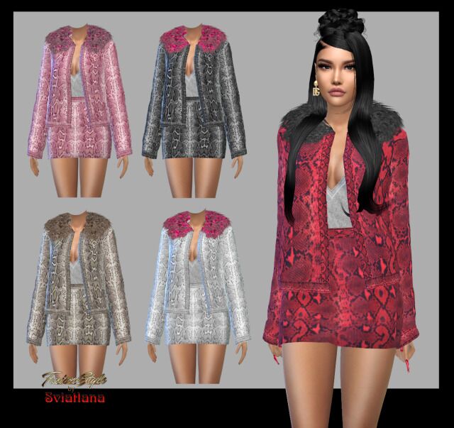 Stylish Clothing Set by Fusionstyle Sims 4 CC