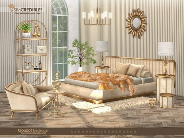 Clouzot – Room by Simcredible Sims 4 CC