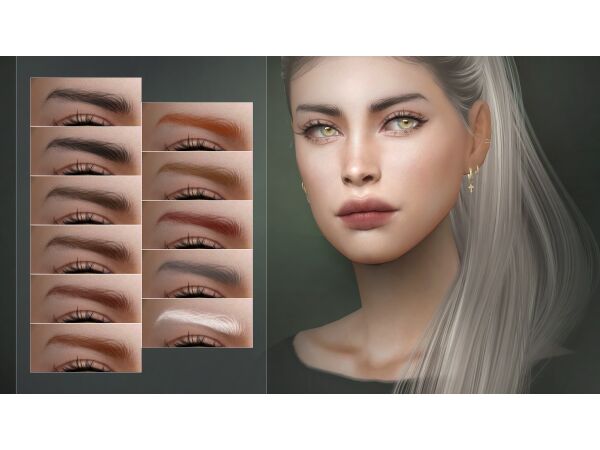 Compound Eyebrows by Remussirion Sims 4 CC