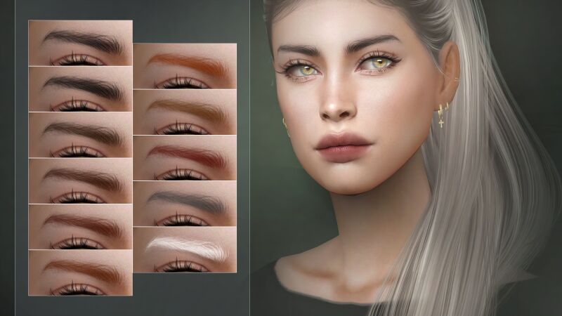 sims 4 cc compound eyebrows by remussirion 2