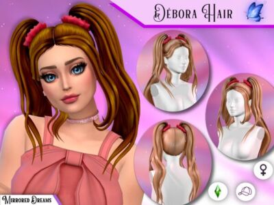 Débora Hair Sims 4 CC