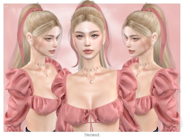 Decent Hairstyle by Javasims Sims 4 CC