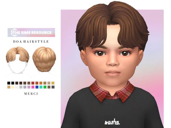 DOA Hairstyle for Toddler Sims 4 CC