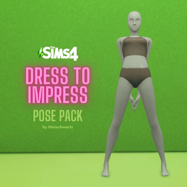 Dress To Impress Pose Pack Sims 4 CC