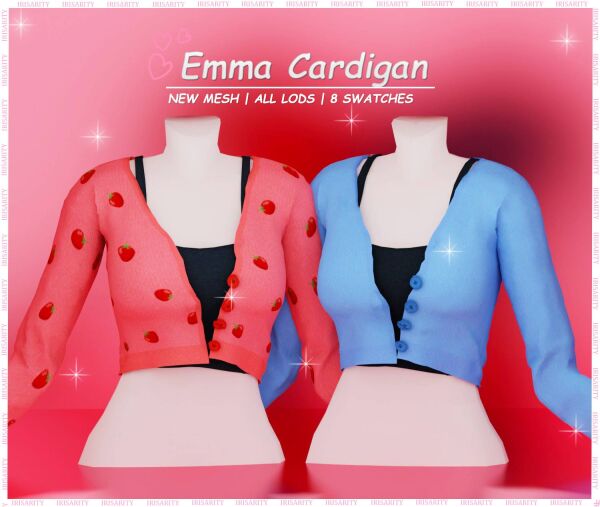 Emma Cardigan by Irisarity Sims 4 CC