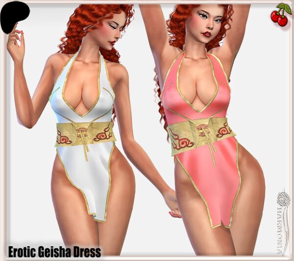 ✨ Erotic Mini Geisha Dress ✨ Sims 4 CC