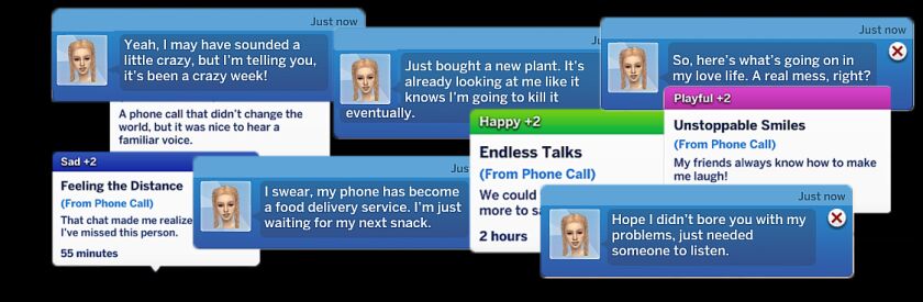 Enhanced Phone Call Experience in The Sims Sims 4 CC