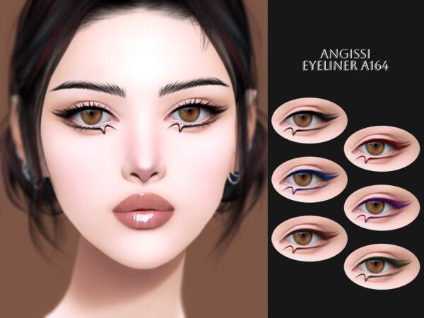 Enhance Your Look with Eyeliner A164 Sims 4 CC