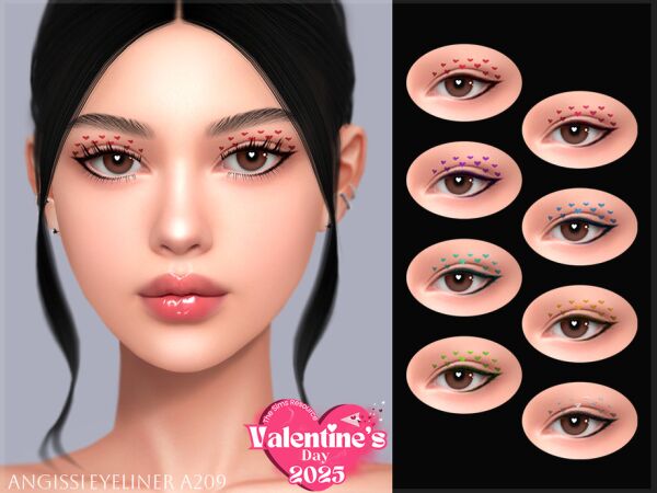 Stunning Eyeliner A209 by Angissi Sims 4 CC