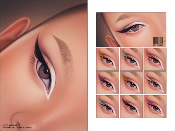 Eyeliner N259 by Cosimetic Sims 4 CC